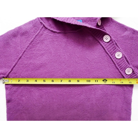 NWOT Delias Off Centered Buttons Hooded Sweater M - Picture 3 of 6